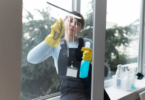 Nettoyage de vitres intérieures et extérieures au Triadou